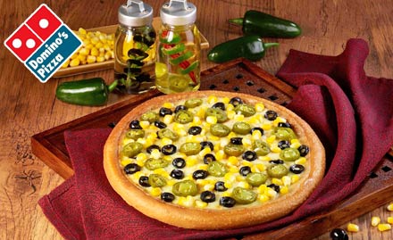 Choose any 2 Medium Hand Tossed Pizzas of Rs. 365 for Rs. 249 each