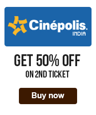 Get Rs.100 off on couple movie tickets